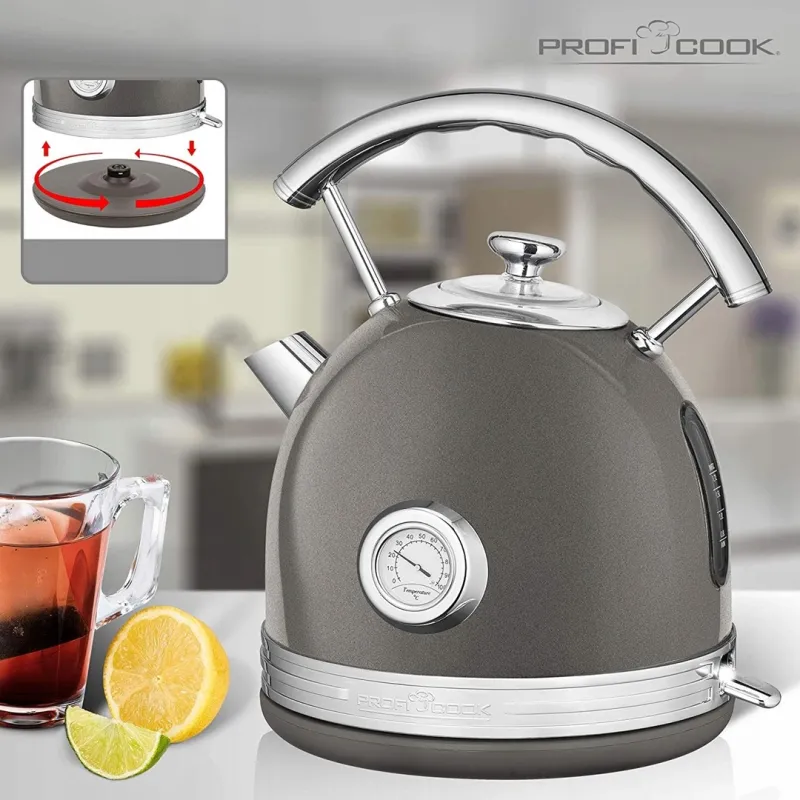 Електрочайник ProfiCook PC-WKS 1192 Anthracite: надійність і стиль для вашої кухні